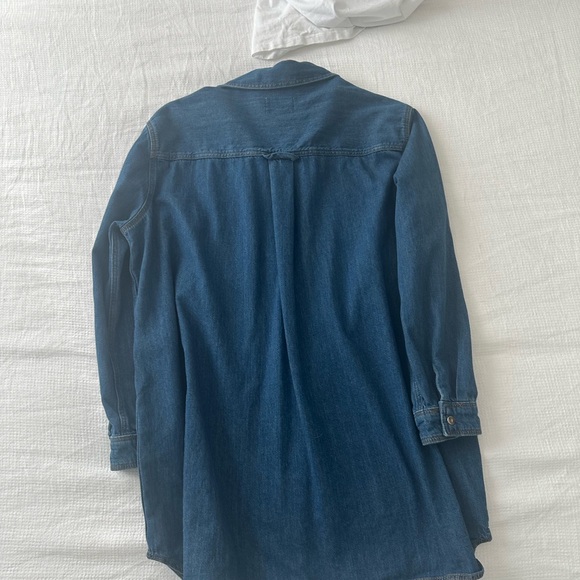 Sezane Denim Dress Size 4 - Picture 6 of 6